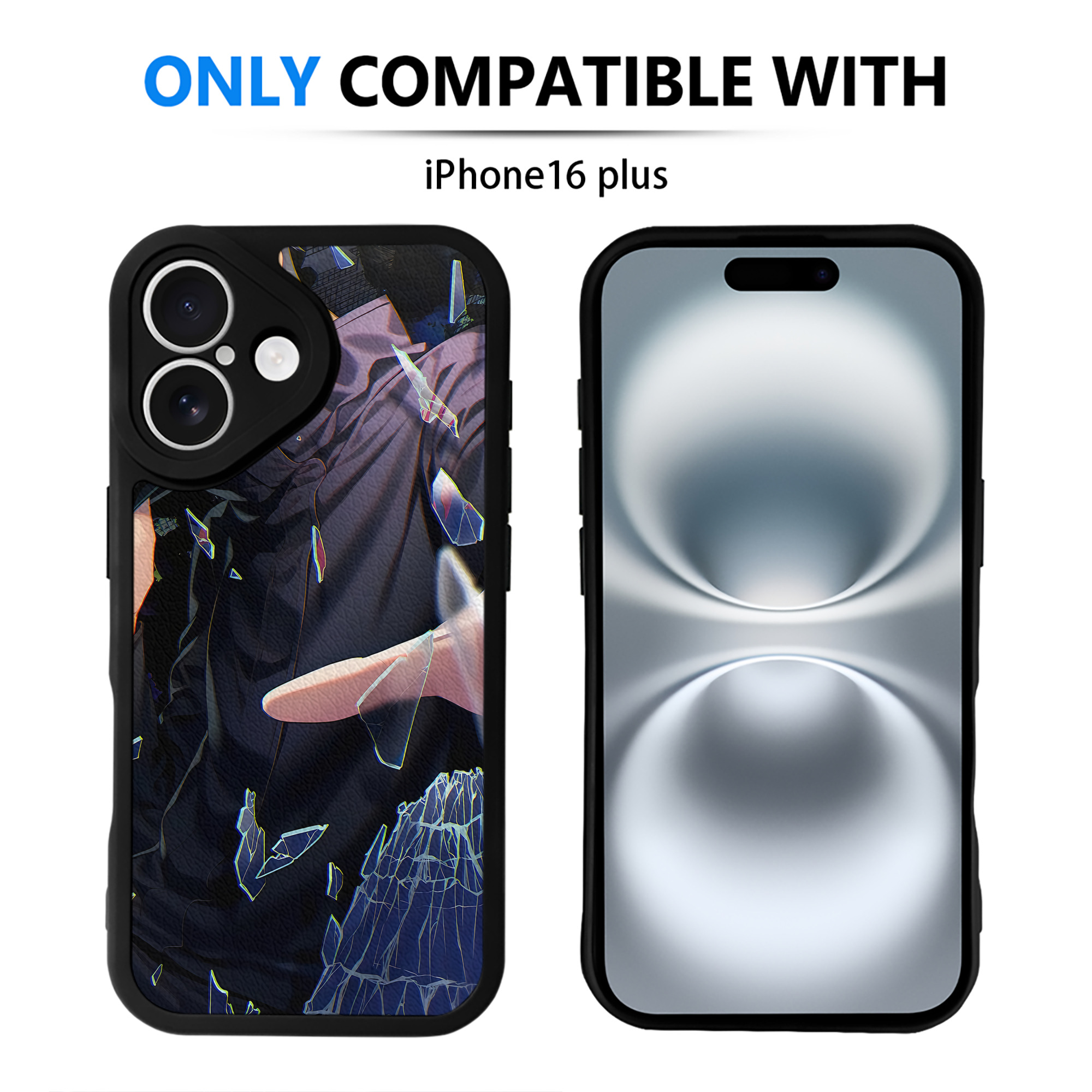 （画像用） 呪術廻戦 Jujutsu Kaisen 【iPhone 16シリーズ対応】シリコンスマホケース（レザー調） 材質：シリコン